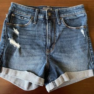High Waisted Denim Shorts